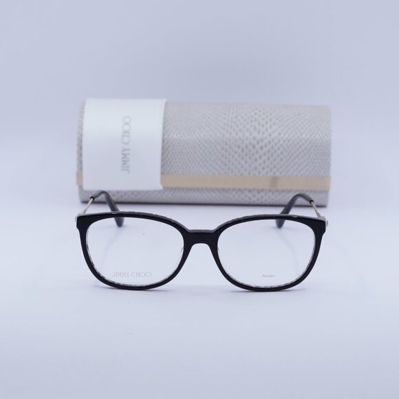 Final Price! Jimmy Choo JC302 07T3 00 Black/Gold Eyeglasses 53mm - Picture 3 of 10